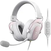 Redragon H510 Zeus Wired Gaming Headset - 7.1 Surround Sound - Memory Foam Ear Pads - 53MM Drivers - Detachable Microphone - Multi Platforms Headphone - Works with PC, PS4/3 & Xbox One/Series X, NS