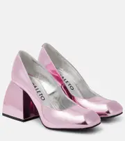 [Nodaleto] Nodaleto Bulla Air 90 metallic leather pumps AU 4 pink