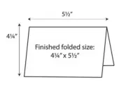 Blank Note Cards, 5.5"x 4.25" (folded), 2-UP on 8.5"x 11" Wh Vellum - 50 Sheets