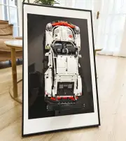 Display Wall Mount for Lego Technic Porsche 911 RSR Race Car Unique Decorative
