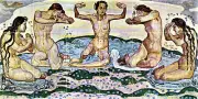 Art Ferdinand Holder Spring Day Mural Ceramic Backsplash Bath Tile #2099