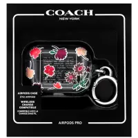 在飛比找momo購物網優惠-【COACH】AirPods Pro透明收納盒/小掛包禮盒-