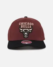 [MITCHELL & NESS] Mitchell & Ness Chicago Bulls 'Vintage Burgundy' Mvp Snapback Burgundy - Size ONE ONE Burgundy