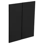 Kaboodle Luminess Metallic Modern Corner Wall Cabinet Doors - 2 Pack