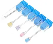 HONMEET Nail Drill Bit Cleaning Brush 5pcs Nail Polish Cleaner Tool for Nail Art Tools and Machines
