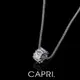 『CAPRI』精鍍白K金鑲CZ鑽項鍊 (5折)
