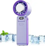 Euyehn Electric Fan Portable - Cooling Fan Portable | Quiet 180 Degree Foldable Air Cooler with Led Display 100 Speed Adjustable 3600mAh Battery Lightweight Keep Cool