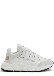 Versace Kids Trigreca Panelled Canvas Sneakers (IT31-IT33) - White - 32 (IT32/ UK13 Kids) 32 (IT32/ UK13 KIDS)