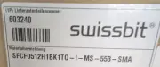 New, SwissBit, SFCF0512H1BK1TO-I-MS-553-SMA, 512MB Compact Flash Card