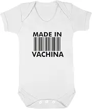 [SMARTYPANTS] Made in Vachina Barcode Babygrow - White Baby Suit Vest Grow Bodysuit Baby Shower Party Funny Joke Text Pun New Mum Mummy Mother Gift Present