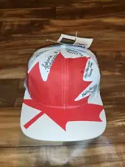 NEW Vintage Rare 1996 Olympics Canada Big Logo Signed Sports Hat Cap Snapback