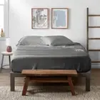 Becky Cameron Sheet Set 300-Thread Count King-Size Solid Color Gray 4-Piece