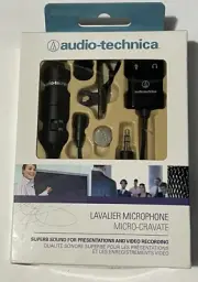 Audio-Technica ATR3350iS Omnidirectional Condenser Lavalier Microphone 3.5 mm