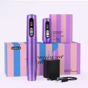 Wireless Professional Tattoo Machine Permanent Make-Up Pen PMU (Purple)