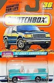 Classic Decades Series 1:64 Scale '57 Chevy Convertible #36 of 75 by Matchbox