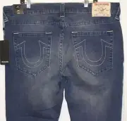Men's-100% Authentic-True Religion-Geno-Denim-Cotton-Jeans-Pants-Blue-W40-L32