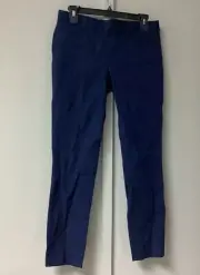 Banana Republic Womens Pants Blue Size 2 Sloan Mid Rise Rayon Blend Slim New
