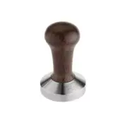 MOTTA Professional Barista Flat Base Coffee Tamper, 58mm, wood Handle
