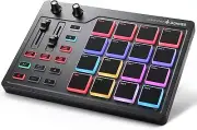 Donner USB MIDI Controller Beat Maker 16 Beat Pads 2 Fader Knobs Drum Machine