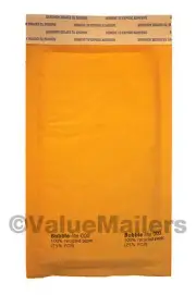 2000 #000 4x8 " Bubble - Lite " Kraft Bubble Mailers Padded Envelopes Bags