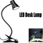 USB Charging Clip On Reading Light Black Table Lamp Adults