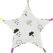 Kisangel Comforting Towel Soft Security Blanket for Star Design Skin Friendly for Soothing for Nursery and Kindergarten Use