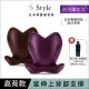 Style ELEGANT 健康護脊椅墊 高背款 高雅紫/氣質棕(護脊坐墊/美姿調整椅)
