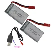2pcs 3.7V 25C 650mAh Lipo Battery with JST Plug For SYMA X5C X5A X5SC RC Drone
