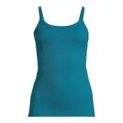 No Boundaries Juniors Rib Scoop Neck Stretchy Cami Hawaiian Blue Size M (7-9)