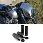 Black Fork Covers Tube Caps Kit For Harley Softail Breakout FXSB 2013-2017