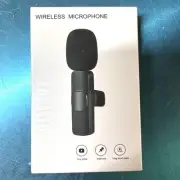 NEW Wireless Lavalier Microphone Podcast Mini Mic Audio Video Recording Vlog