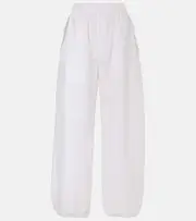 [Wardrobe.NYC] Wardrobe.NYC Beach cotton-blend track pants UK 14 white