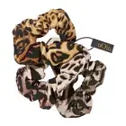 NOIR Ombre Leopard Scrunchies; NEW IN PACKAGE; 3 in set; SOFT ON HAIR!