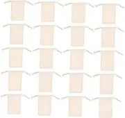 Luxshiny 50pcs Drawstring Bag Drawstring Pocket Small Burlap Bags Small Jewelry Pouch Small Drawstring Pouch Mini Drawstring Bags for Small Cloth Bags Small Linen Bags Fabric Beige