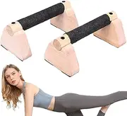 Push up Bars for Floor | Parallettes Bars Push up Handles for Floor,2X Workout Equipment with Ergonomic Wooden Grips for Calisthenics, Fitness Training