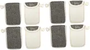 Mikinona 2sets Soap Saver Bag for Shower Household Soap Pouch Multi-function Holder Rope 4pcs*2