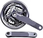 Exercise Bike Crank， Crankset 7/8/9 Speed Mountain Bike Crankset 24-34-42T Bicycle Crank Set 170mm Aluminum Alloy Crank Diamond Hole Sprocket Chainwheel 01