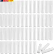 50 PCS Empty Lipstick Tubes, Refillable DIY Lip Gloss Container, Plastic Balm Tu