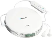 Toshiba Portable CD Player TY-P3 Music White Japan Bluetooth Stereo Earphones