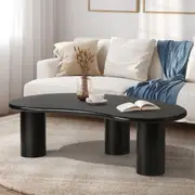 Oikiture Coffee Table Sofa Cafe Desk Side Tables Living Room Irregular Cloud