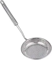 LABRIMP Ergonomic Handle Hot Pot Colander Scoop Stainless Steel Slotted Spoon Frying Strainer Spoon Food Serving Ladle for Kitchen