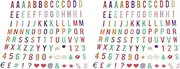 Mellisso Letter& Symbol Pack for A4 Cinematic Light Up Sign Box Cinema LED Letter Lamp (208 Multicolor Letters and Symbols)