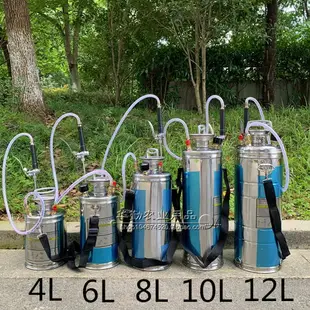 不銹鋼噴霧器 手動氣壓式噴壺園藝打藥機 噴柴油酒精消毒高壓噴霧瓶 全館免運