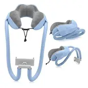 Linkidea Neck Pillow Phone Holder for Bed, 2 in 1 Adjustable Gooseneck Cell