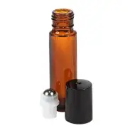 Roll On Bottles for Aromatherapy Essential Oils Amber Glass Refillable Container