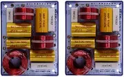 JINGERL 5Ohm-8Ohm Crossover Audio Board 2 Way 150W Treble Bass Speaker Frequency Divider Woofer Tweeter Speaker Filter 3200Hz Frequency (Size : 2 Pieces)