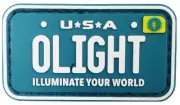 Olight USA License Patch Swag, "Illuminate Your World", 2" x 1"
