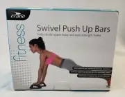 NEW Crane Fitness Swivel Push Up Bars - Set Of 2 - 360 Degree Rotation NEW BOX
