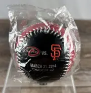 Arizona Diamondbacks 2014 Opening Day Baseball Souvenir SF Giants Rawlings Ball