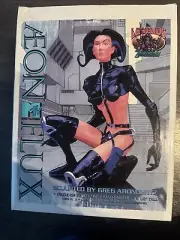 Aeon Flux Cold Cast Porcelain 8-1/2" Hand Painted Statue MTV '96 Legends in 3D